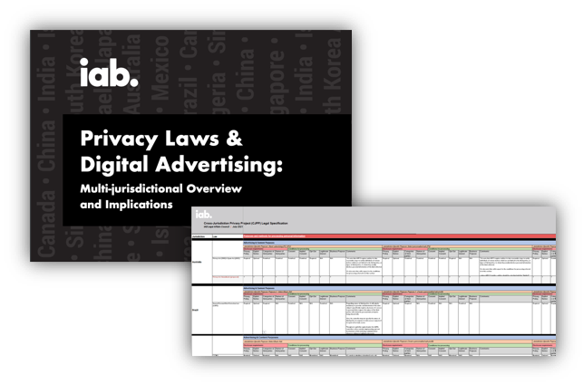 IAB Global Privacy Project visual